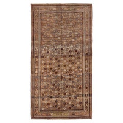 Persian Varamin Area Rugs - Wool Brown Ivory Pink 73503