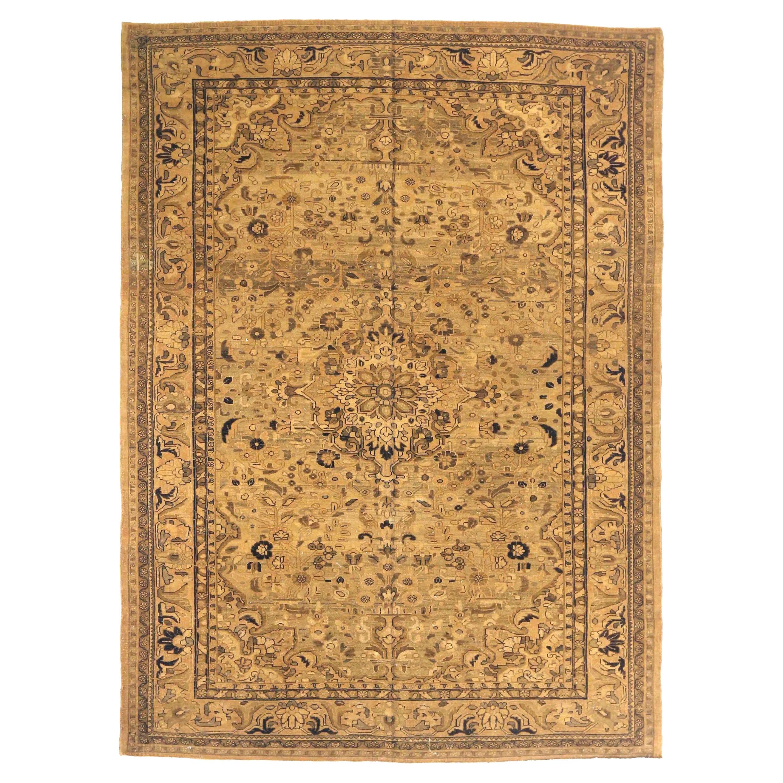 Persische Malayer Teppiche - Wolle Brown Gelb 73507
