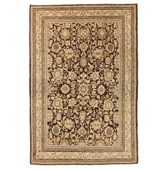 Persische Malayer Teppiche - Wolle Braun Elfenbein 73661