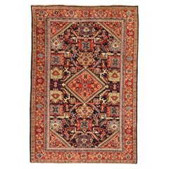 Alfombra Persa Sultanabad Rugs Pequeña - Lana Verde Azul Marino Rojo 73703