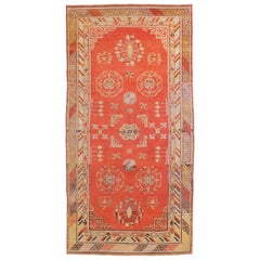 Petit tapis russe Khotan Circa 1910 - Laine Ivoire Rouge Jaune 73705