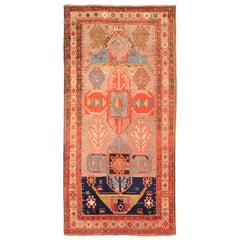 Petit tapis russe Karabagh - Laine bleu rose rouge 73731