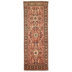 Persian Meshkabad Small Rug - Wool Blue Ivory Red 73824