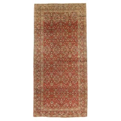 Tapis de zone Agra - Laine Brown Ivoire Rouge 73836