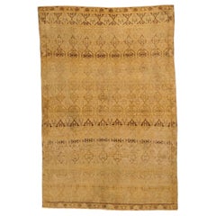 Petit tapis persan Kerman - Laine Brown Ivory 73841