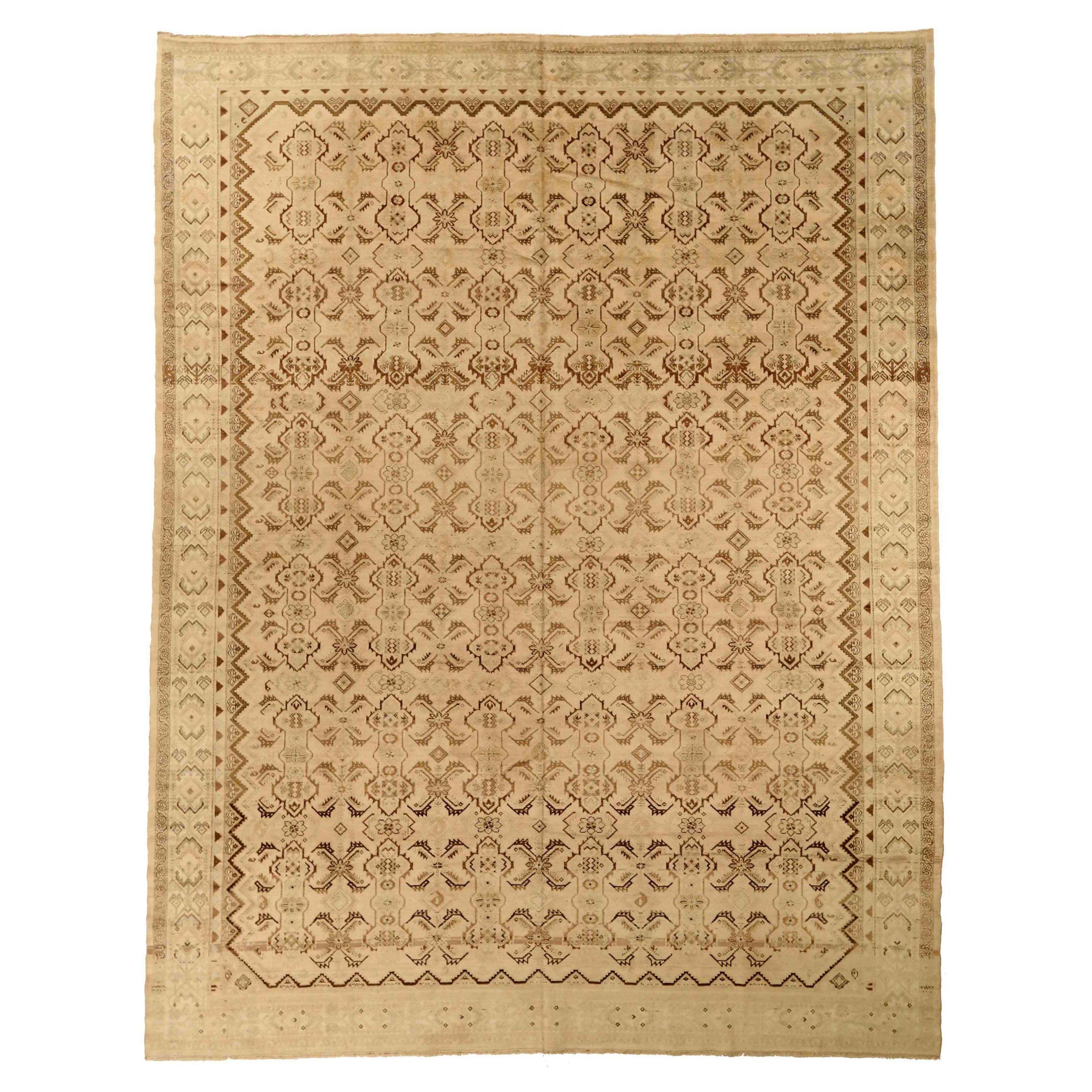 Persian Malayer Area Rugs - Wool Brown Ivory 73850