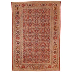 Persian Sultanabad Area Rugs - Wool Ivory Red 73932