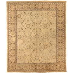 Tappeti persiani Tabriz - Lana Marrone Avorio Taupe 73917
