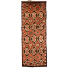 Petit tapis russe Gabbeh vers 1910 - Laine vert ivoire rouge 73943