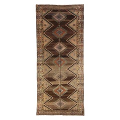 Persian Varamin Area Rugs - Wool Brown Ivory Red 73944