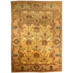 Tapis Persan Donegal Over Size Circa 1910 - Laine Brown Green Yellow 73949
