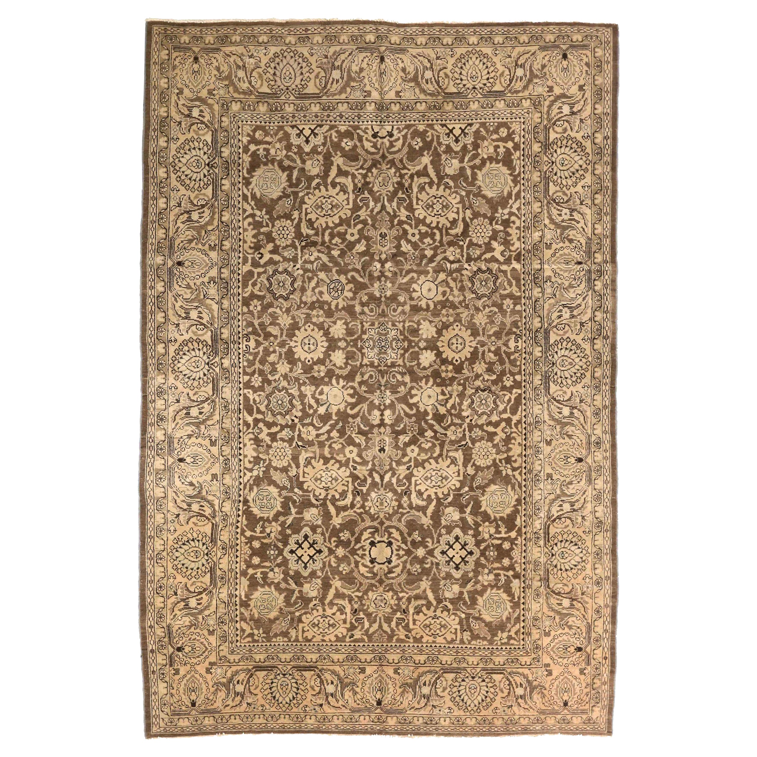 Persian Malayer Area Rugs - Wool Brown Ivory 73976