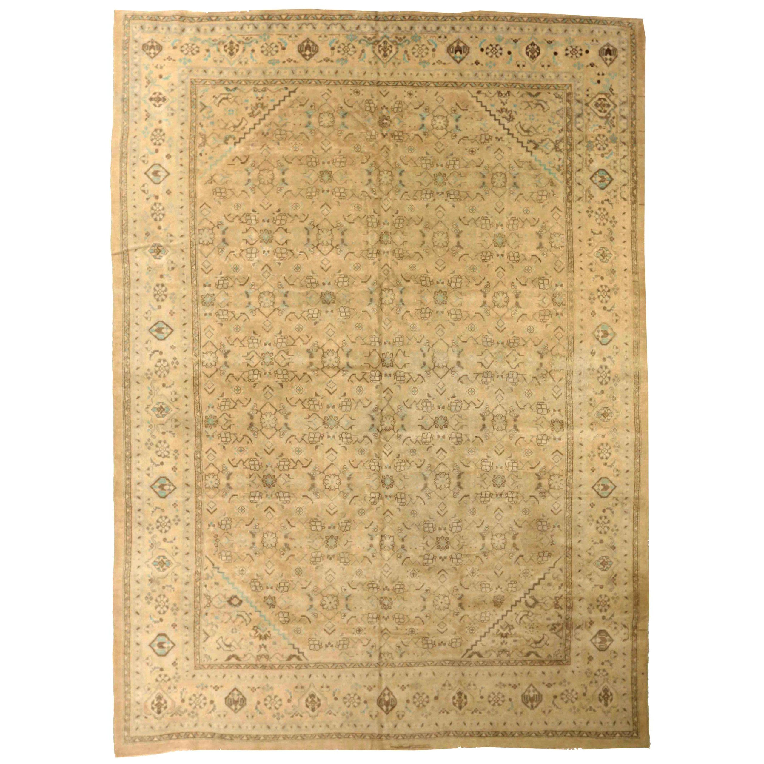Alfombras Persas Mahal - Lana Marrón Marfil 73979
