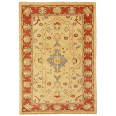 Tappeto persiano Mahal Piccolo Circa 1910 - Lana Blu Avorio Rosso 73964