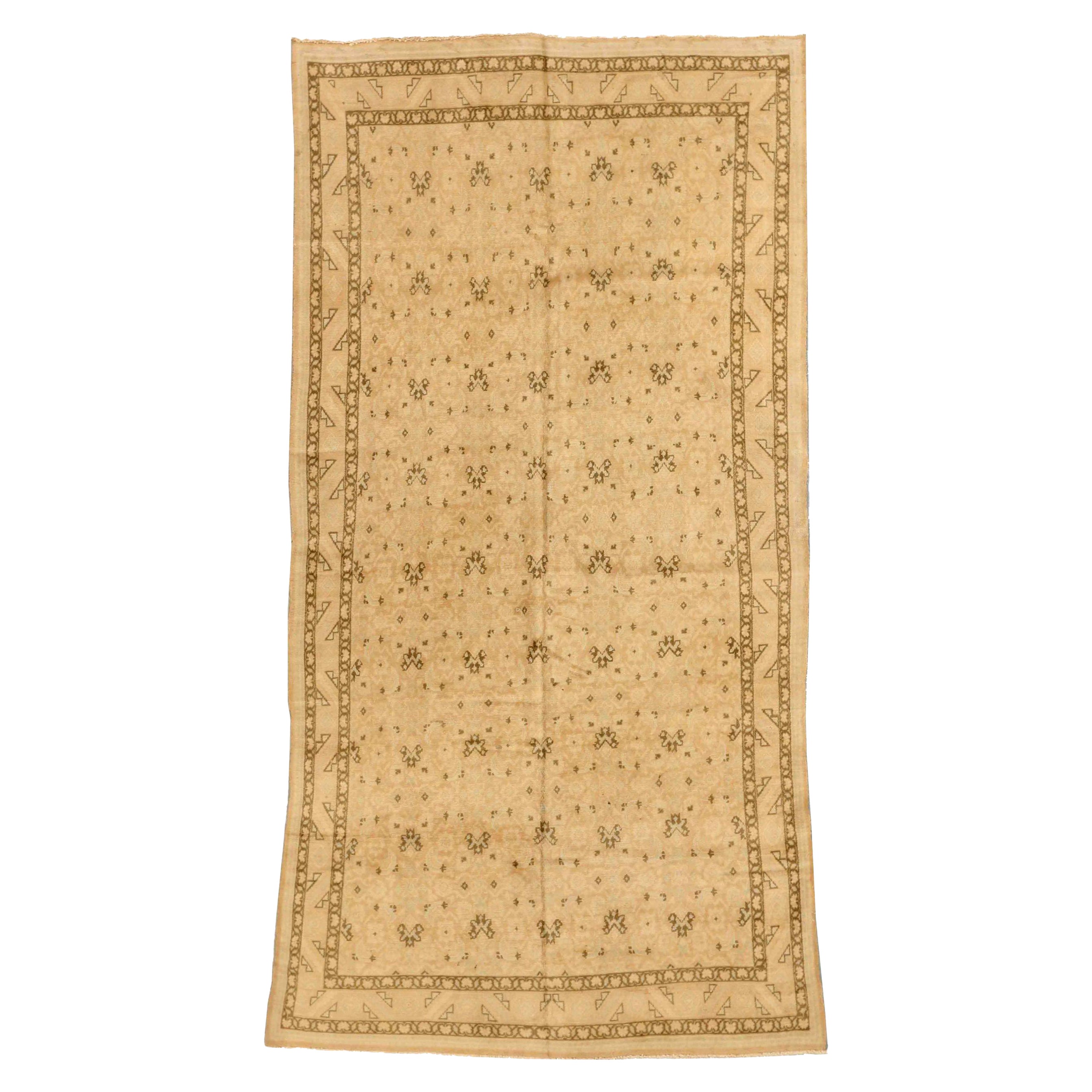 Alfombra Persa Malayer Pequeña - Lana Marrón Marfil 73980 en venta