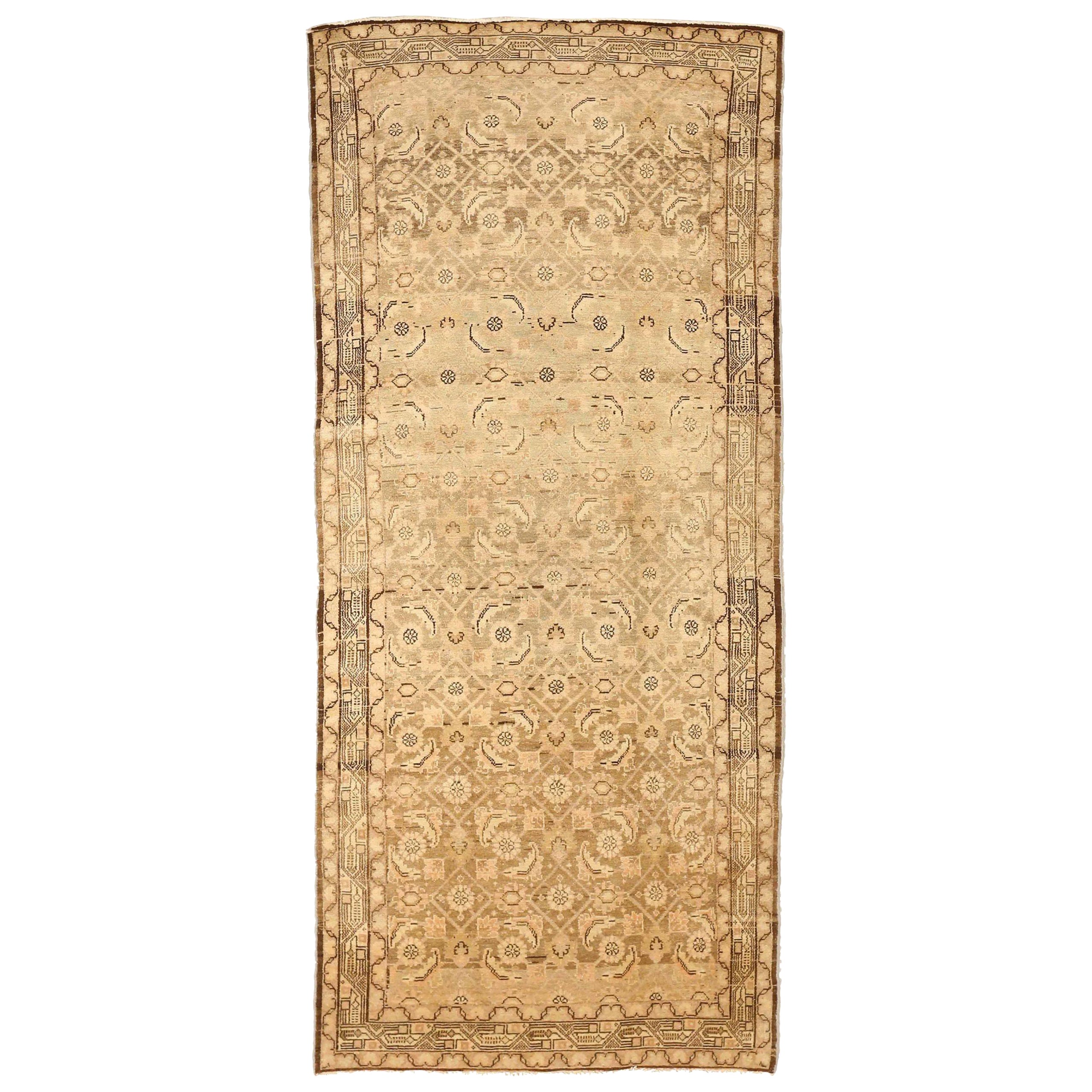 Alfombra Persa Malayer Pequeña - Lana Marrón Marfil 73982