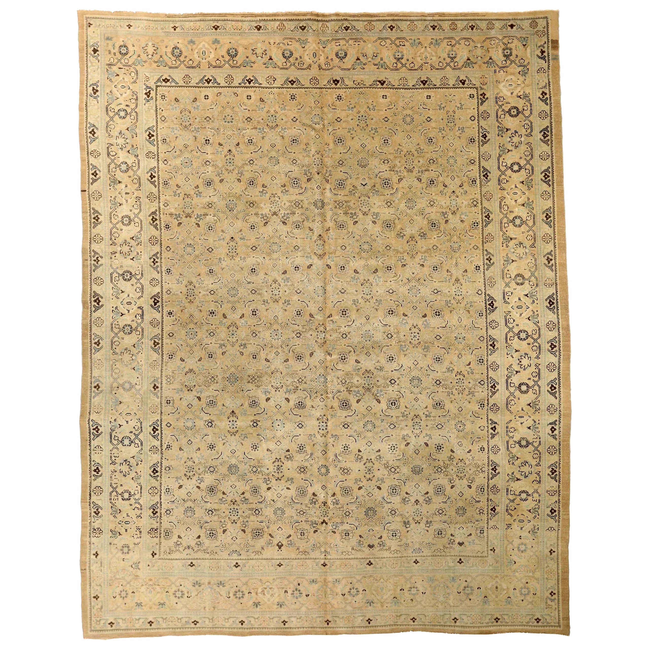 Alfombras Persas Mahal - Lana Marrón Marfil 73990