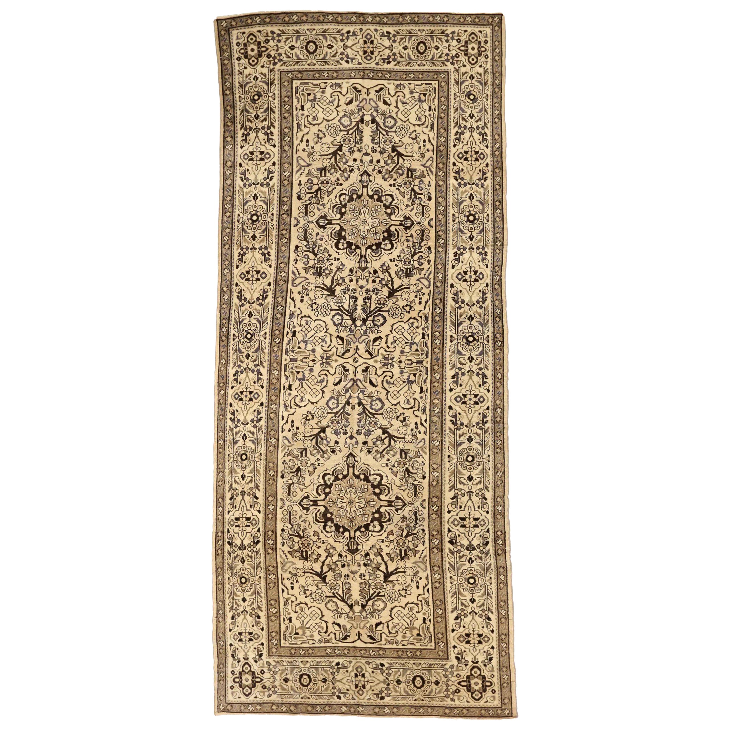Tappeti persiani Hamadan Circa 1910 - Lana Marrone Avorio Taupe 74028