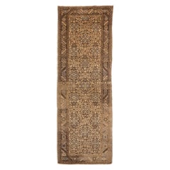 Tappeto persiano Malayer piccolo - lana blu marrone avorio 74020