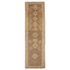 Alfombra Persa Malayer - Lana Marrón Marfil Topo 74035