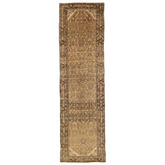 Alfombra Persa Malayer - Lana Marrón Marfil Topo 74040