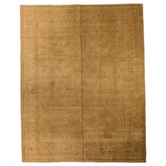 Alfombras Persas Mahal Circa 1910 - Lana Marrón Marfil Amarillo 74109