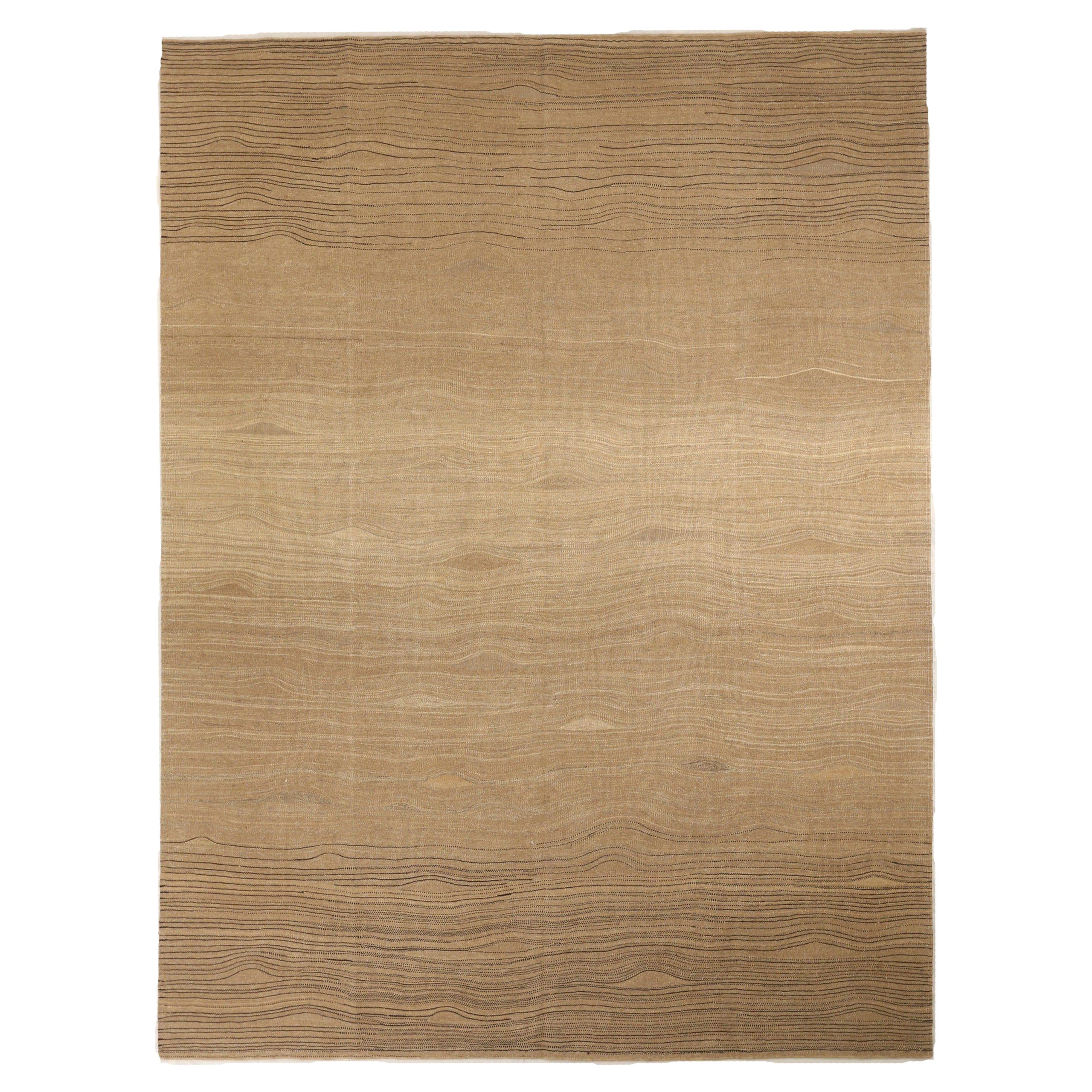 Rug & Kilim Kilim Persan Circa 1910 - Laine Brown Ivoire Taupe 74145