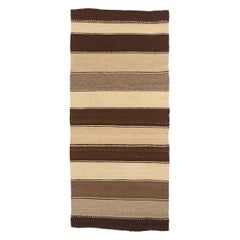 Rug & Kilim persiano di piccole dimensioni del 1910 - Lana Marrone Avorio Taupe 74167