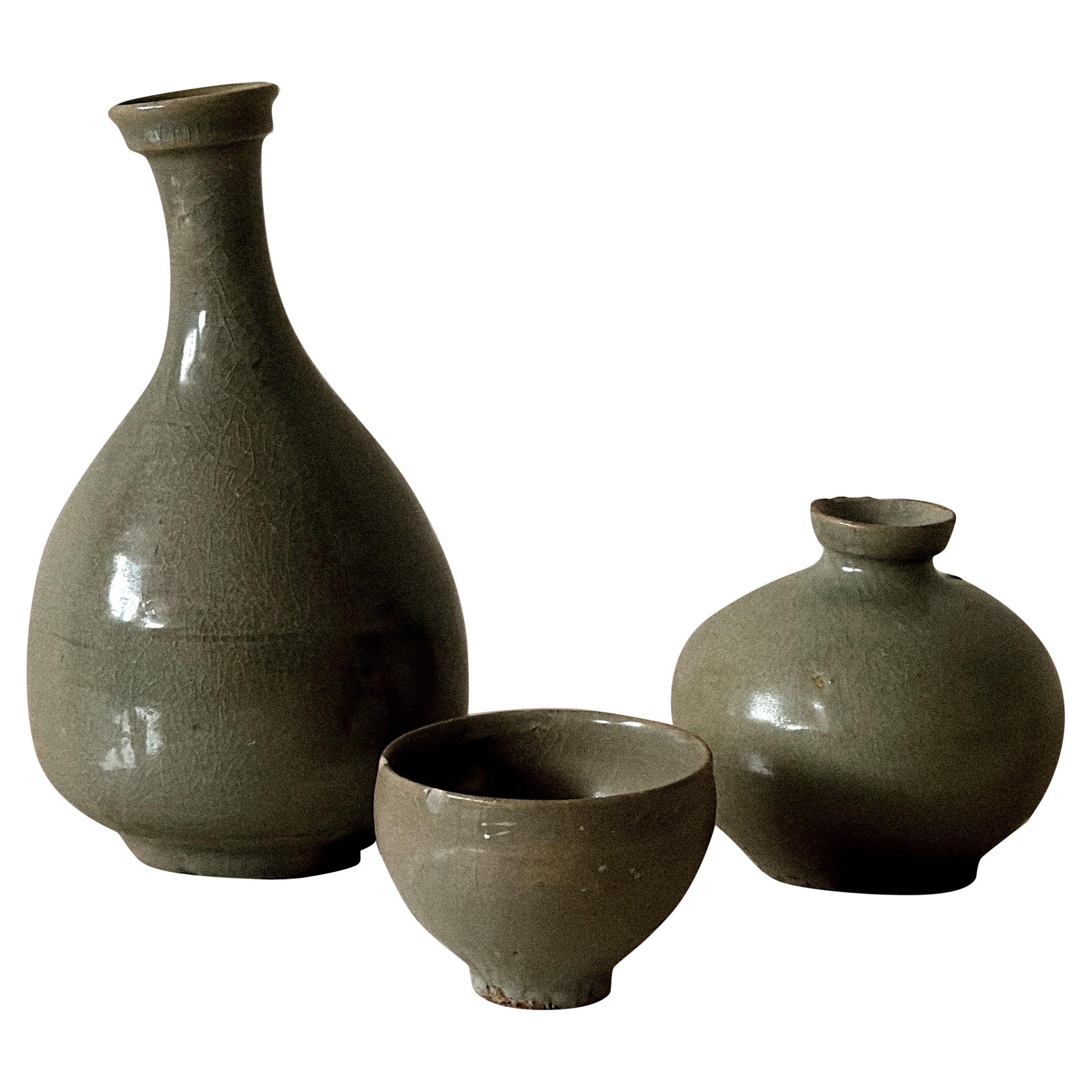 Antique Vase, Cup, and Jar, Korea, Joseon Dynasty (1392–1910)