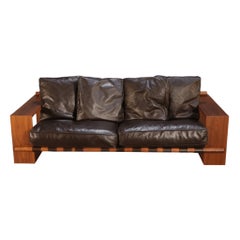 Porada Brown Leather Sofa