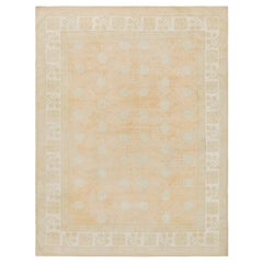 Rug & Kilim’s Khotan Style Rug In Blue and Pink With Pomegranate Floral Patterns