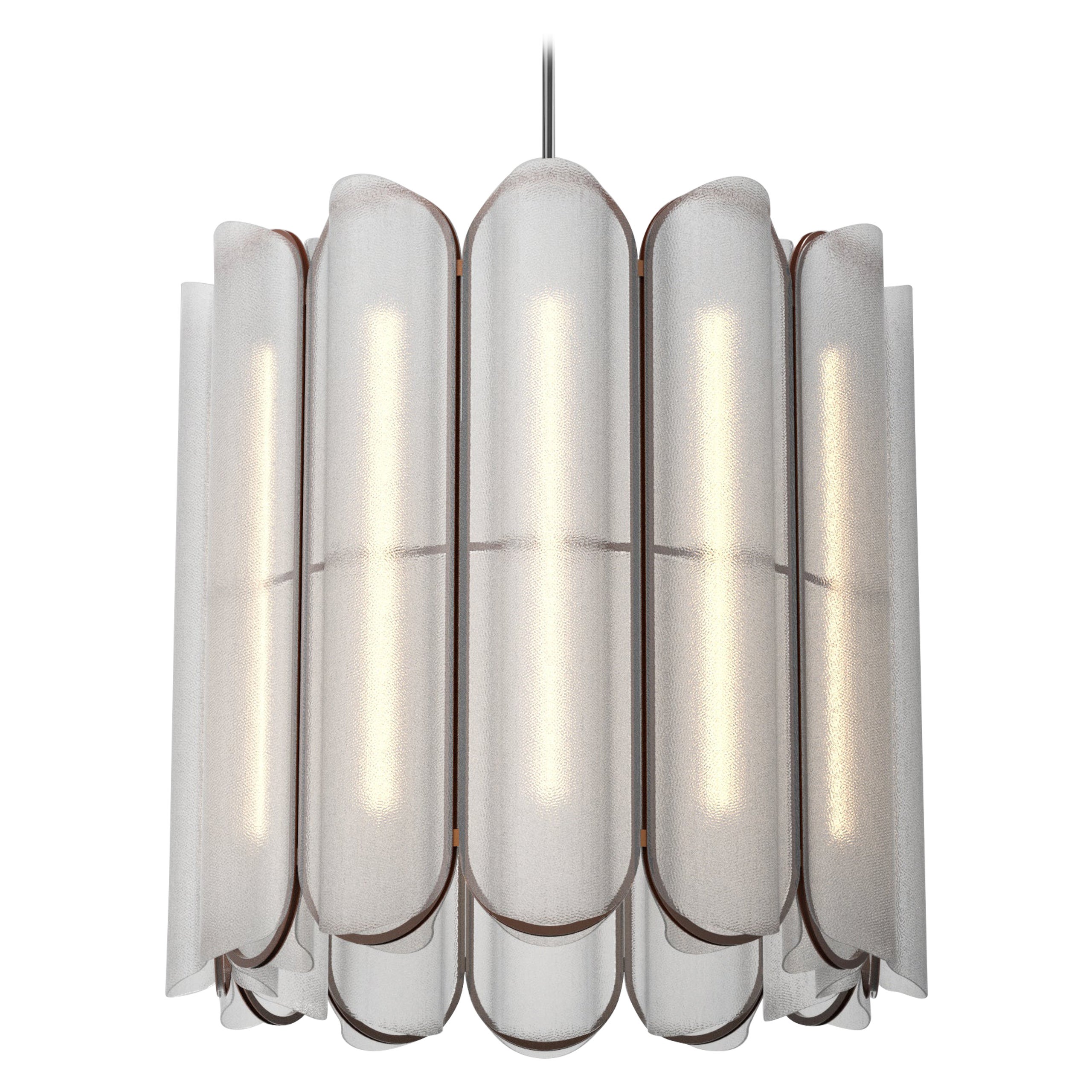 Lustre / Suspension Contemporary 'Vale 12-P', Rust by AND