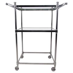 Exquisite Mid-Century Style Chrome Serving Cart 5