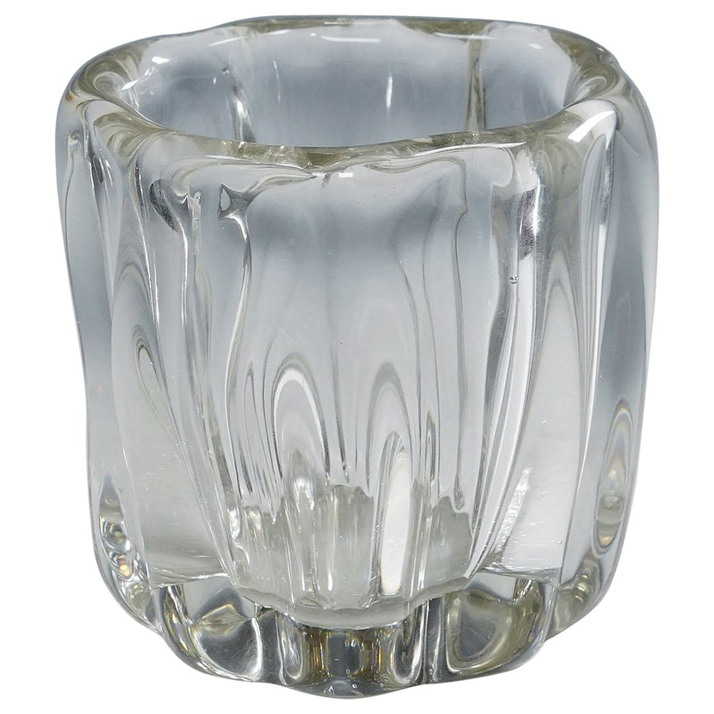Tazón de vidrio artístico "Tocón de árbol" de Tapio Wirkkala para Iittala 1951