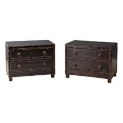 Pair of Gramercy Park Hotel Leather Chests