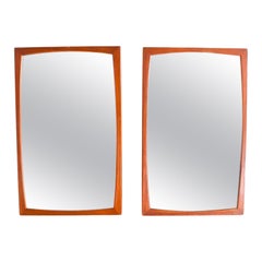 Pair of Midcentury Danish Teak Mirrors by Aksel Kjersgaard