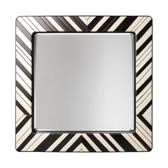 ZZ Specchio da parete ispirato allo Chevron, realizzato a mano da Artisanal