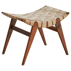 Sgabello di design americano, Wood, Fabrice, USA, anni '50