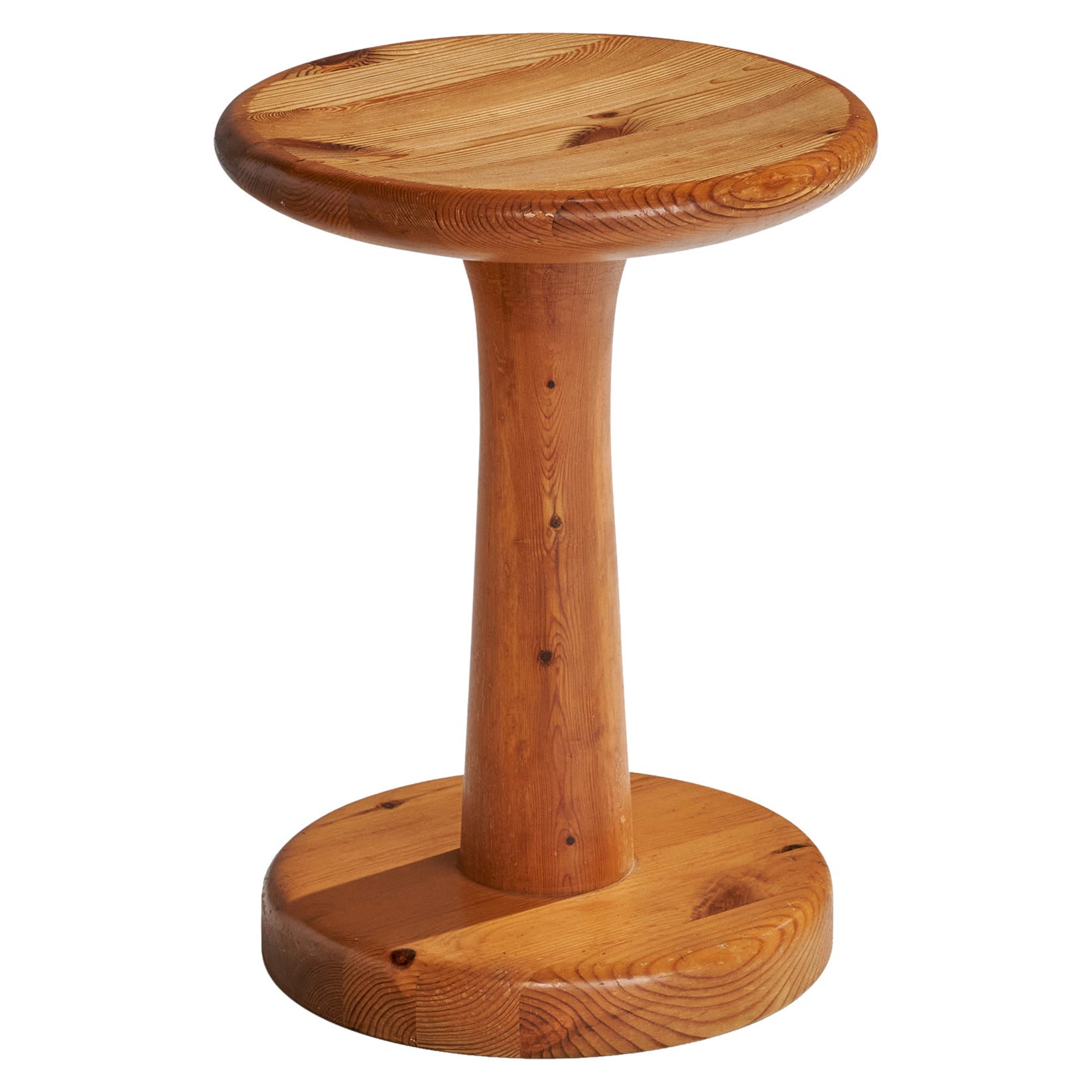 Swedish Designer, Stool, Pine, Sweden, 1970s For Sale