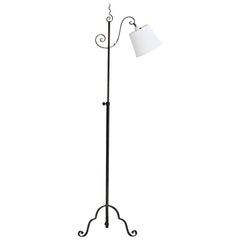 Schwedische Designerin, Stehlampe, Eisen, Stoff, Schweden, 1940er Jahre