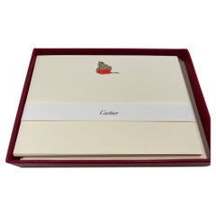 Cartier Paris Panther Design Set di biglietti e buste da lettera di lusso per la scrivania