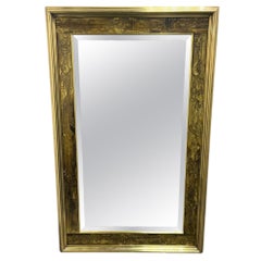 Bernhard Rohne Miroir Mastercrafters en laiton gravé à l'acide