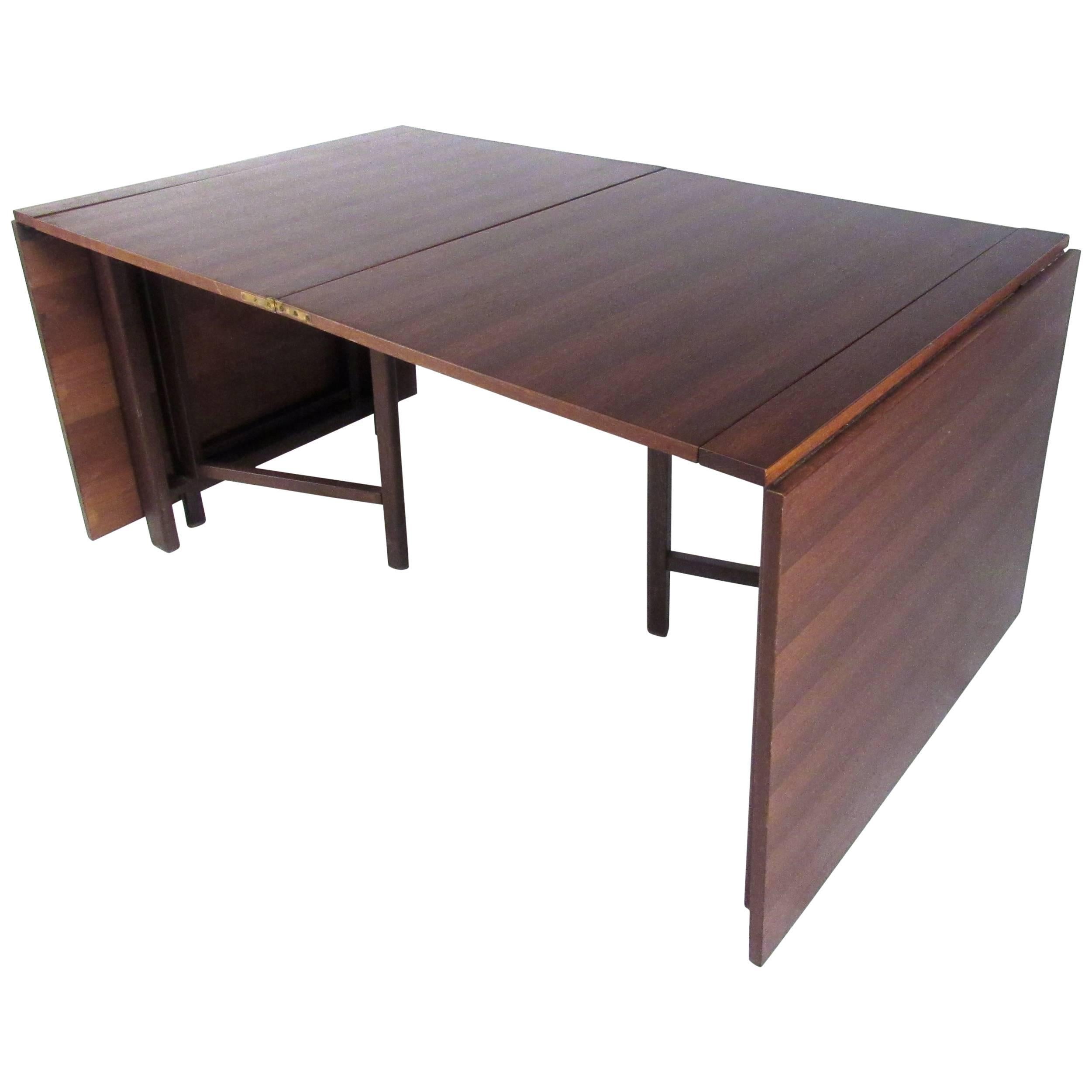 Bruno Mathsson Style Drop-Leaf Conference Table