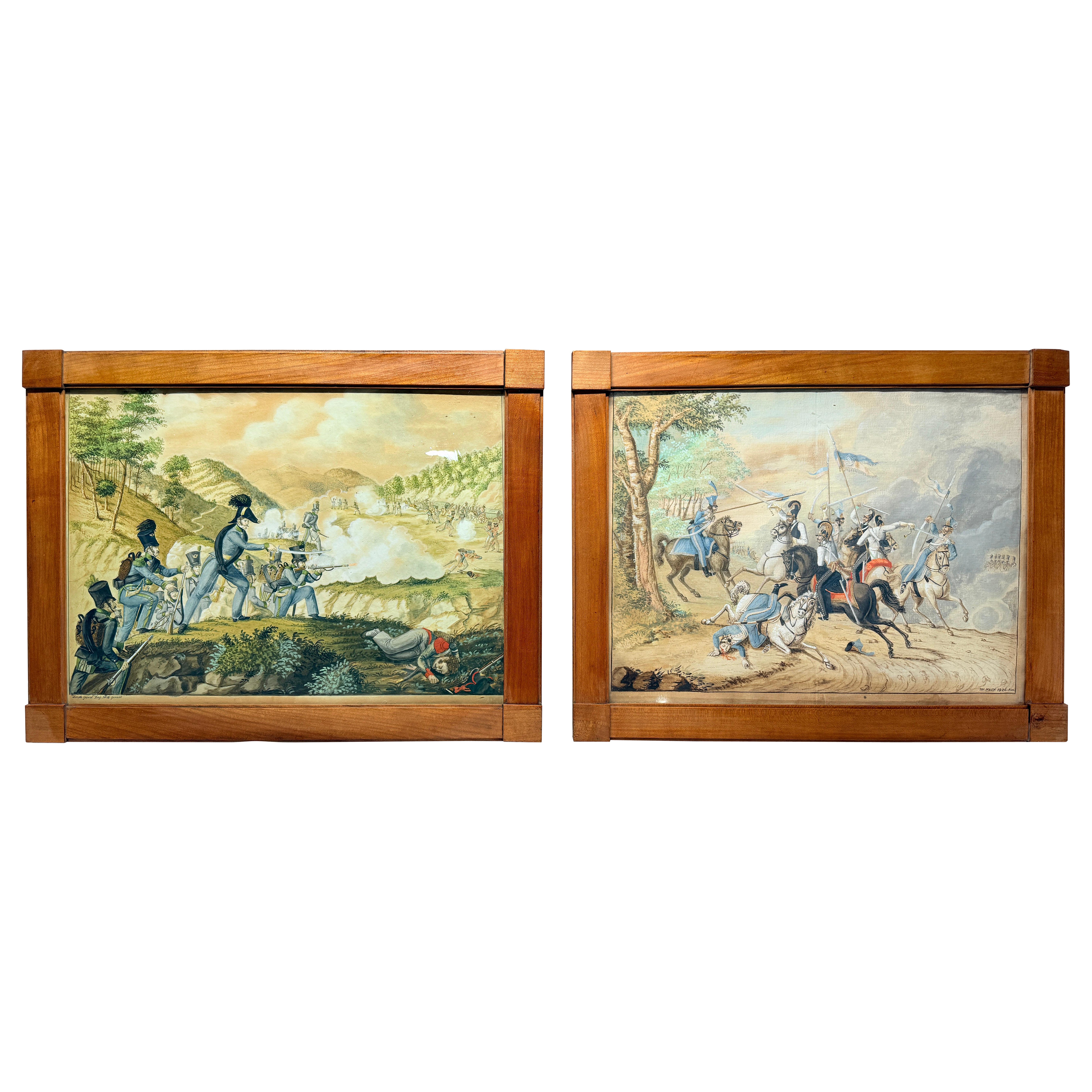 Pair, Josef Gabriel Frey (1791–1884) Gouache on Paper French Revolution