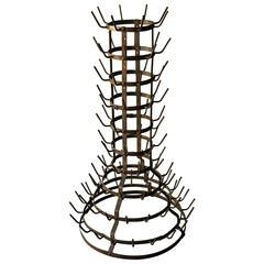 French Bottle Tree or Wine Bottle Drying Rack