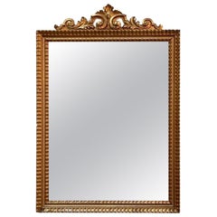 Antique Fine, Large, Carved and Gilded Directoire Mirror with (removeable) Crest