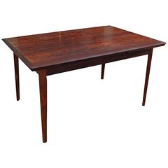 Clean Lined Extendable Rosewood Danish Dining Table