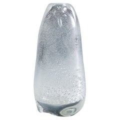 Art Glass Vase with Sodium Bubbles Tapio Wirkkala for Iittala 1940s