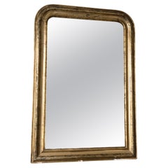 Miroir en bois doré Antique Louis Philippe France Fin du 19ème siècle de haute qualité