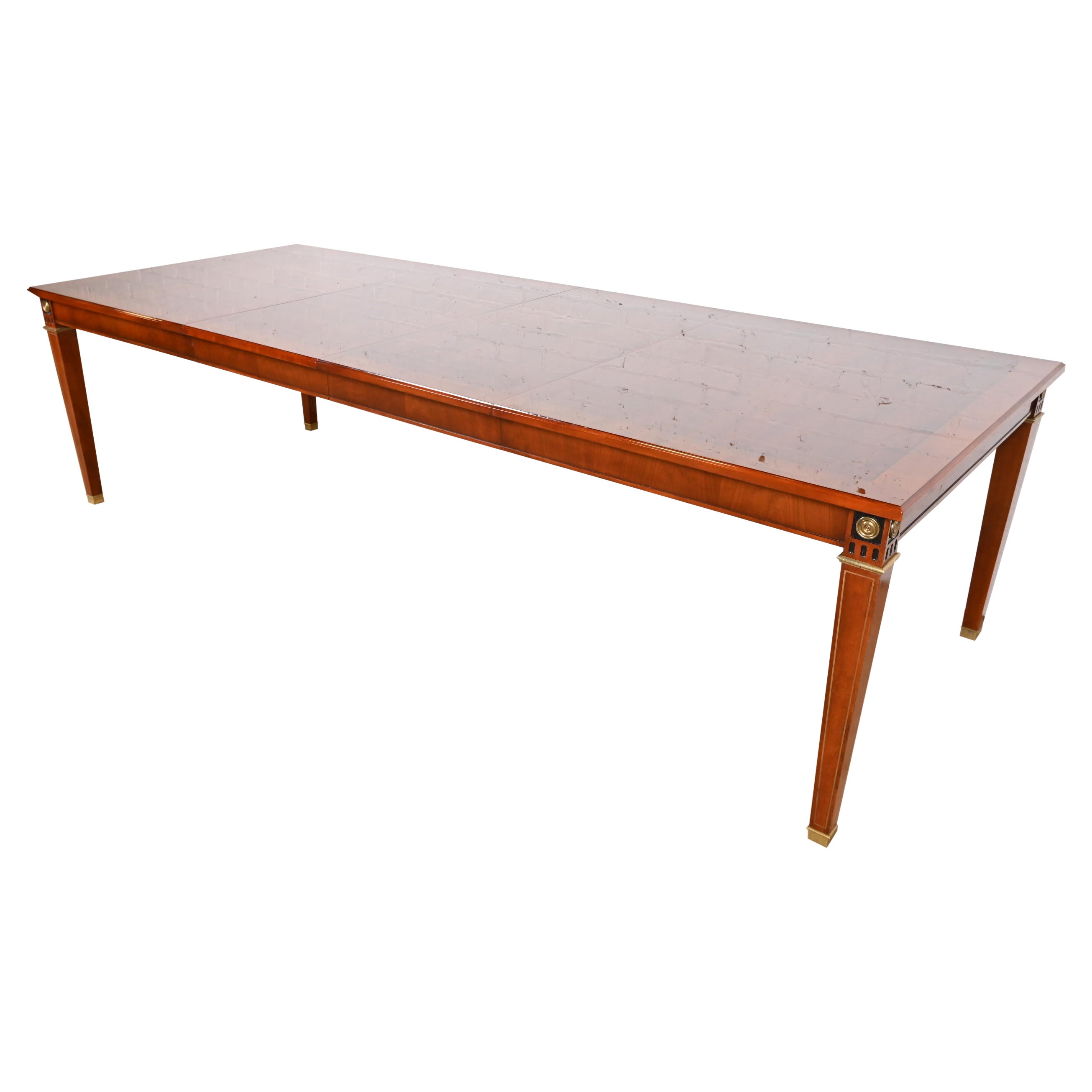 John Widdicomb French Regency Louis XVI Mahogany Extension Dining Table